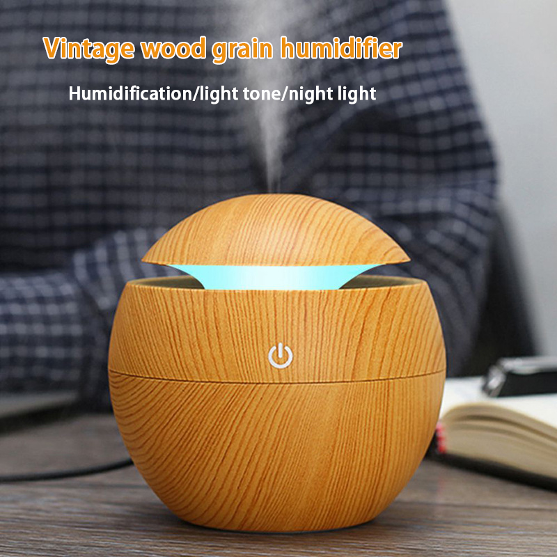 Humidificador de setas antiguo, luz colorida, atmósfera, adornos de , humidificador de cantidad de niebla silenciosa