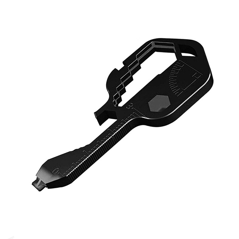 Outdoor Multi-Tool Key Multi Pocket Tool Keyring Key Ring Spanner Hex Wrench: SYHG1937-BK
