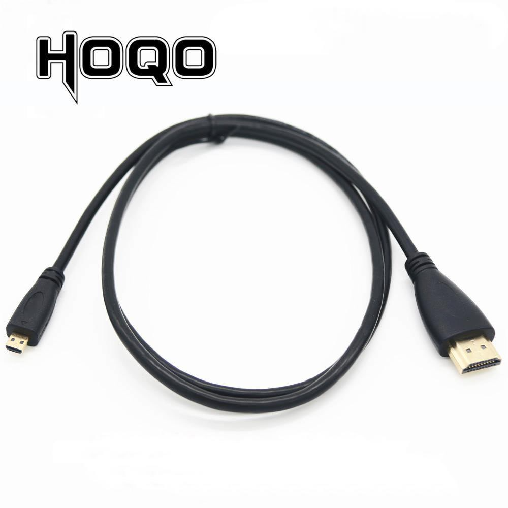 Cable Micro HDMI a HDMI de 90 grados, compatible con arriba/Izquierda/ángulo derecho, para cámara Digital Sony a6400 GH4, tableta de 50cm/150cm: Straight / 1 m