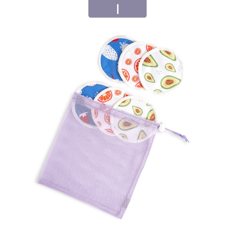 Mora Mona – coussinet d&#39;allaitement lavable, 6 pièces/paquet, réutilisable, doux et respirant, avec sac à linge: I