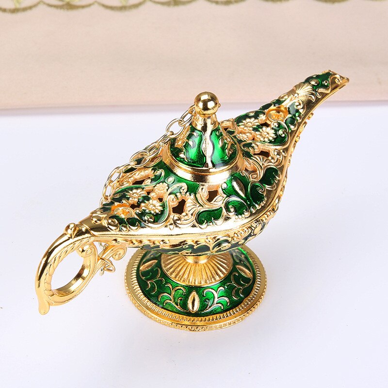 [hht] 10 kleuren aladdin magische lamp retro huisdecoratie traditionele uitgeholde sprookjesachtige wensgeest lamp theepot knutseldecoratie: 126.5cm-03