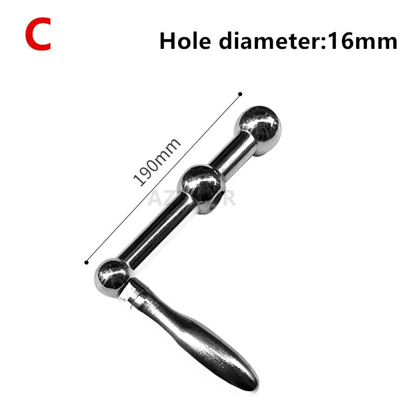 Turret Milling Machine Accessories D26 Three Ball Handle Olive Workbench Lifting Crank Single Wrench NC Accessories: C