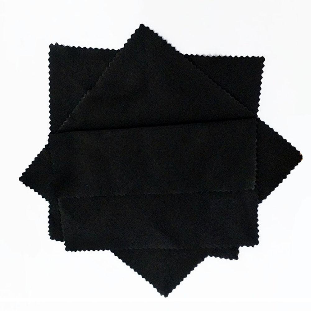 10 stk briller klut mikrofiber rensekluter rengjøring briller linse klær briller klut briller tilbehør svart