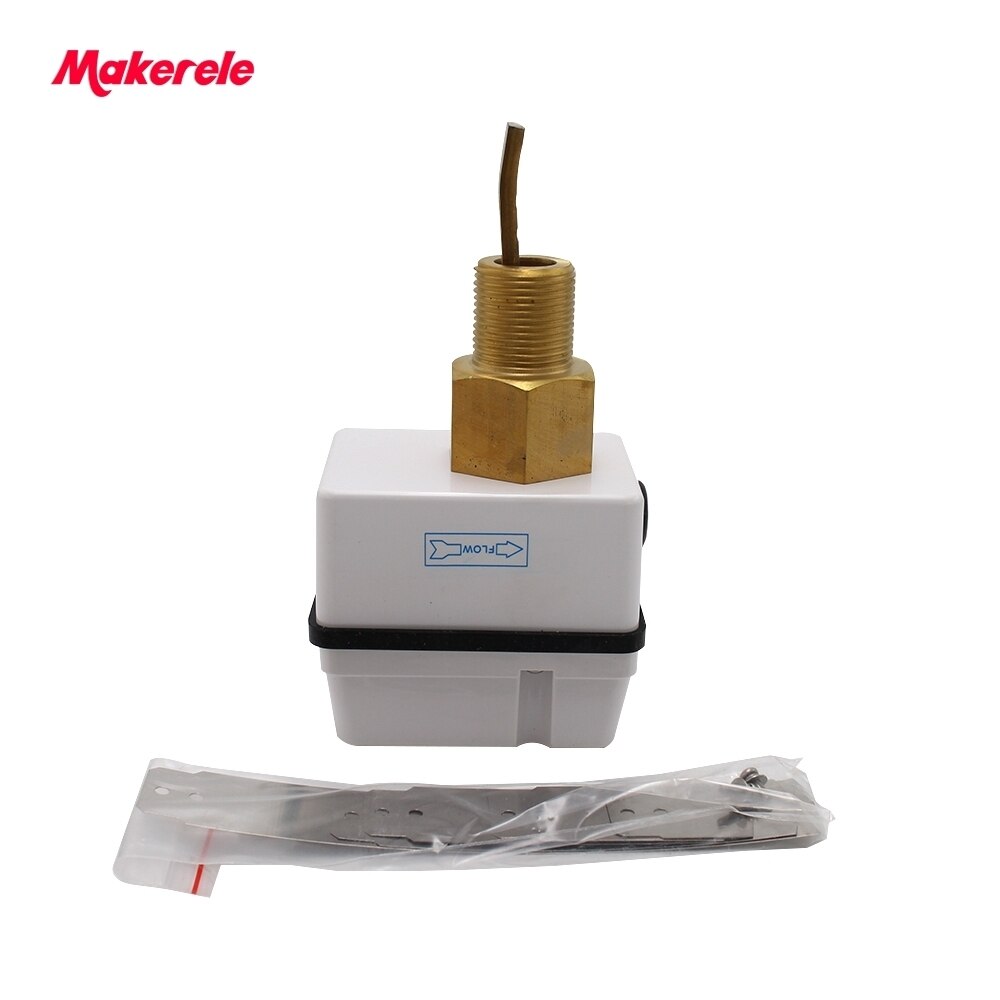 Brass Paddle Flow Switches For Gas And Liquid Paddle Flow Sensor Air Conditioner Parts AC 250V 15A Liquid Flow Switch MK-FS01