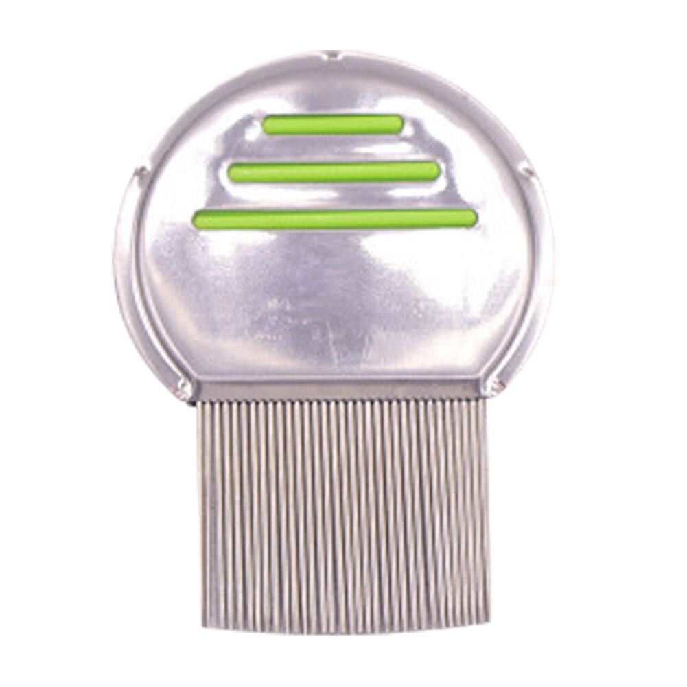 1pc novo terminator piolhos pente novo gato cão metal cabeça de piolhos pente fino dente pulga fugir lidar com suprimentos animais de estimação ferramenta de aliciamento: green