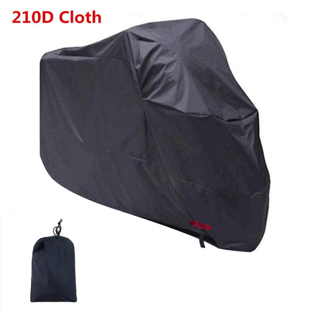 Motorcycle Covers Waterproof UV Protective Tear Proof Motorbike Cover With Safety Cloth Lock Holes 4Sizes
