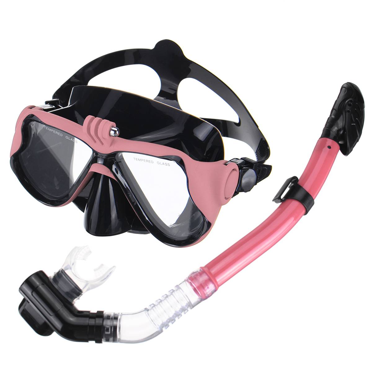 Populaire Sgodde Professionele Onderwater Camera Duikbril Duik Snorkel Zwembril Voor Gopro Sport Camera Strap: Pink