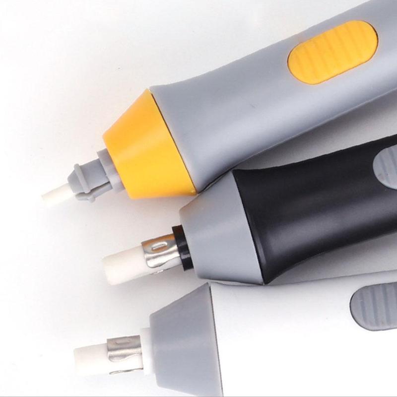 Handy Electric Battery Operated Pencil Eraser Rubber Kids 3 Electric School Colors Drawing Out Eraser Stationery Pen Rubber J4N3