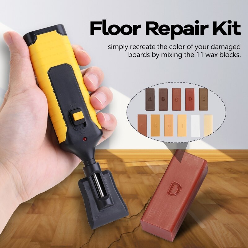 DIY Manual Floor Furniture Repair Kit Hardwood Laminate Wood Floor Repair Set for Chips Scratches Mending Tool Wooden Q84D