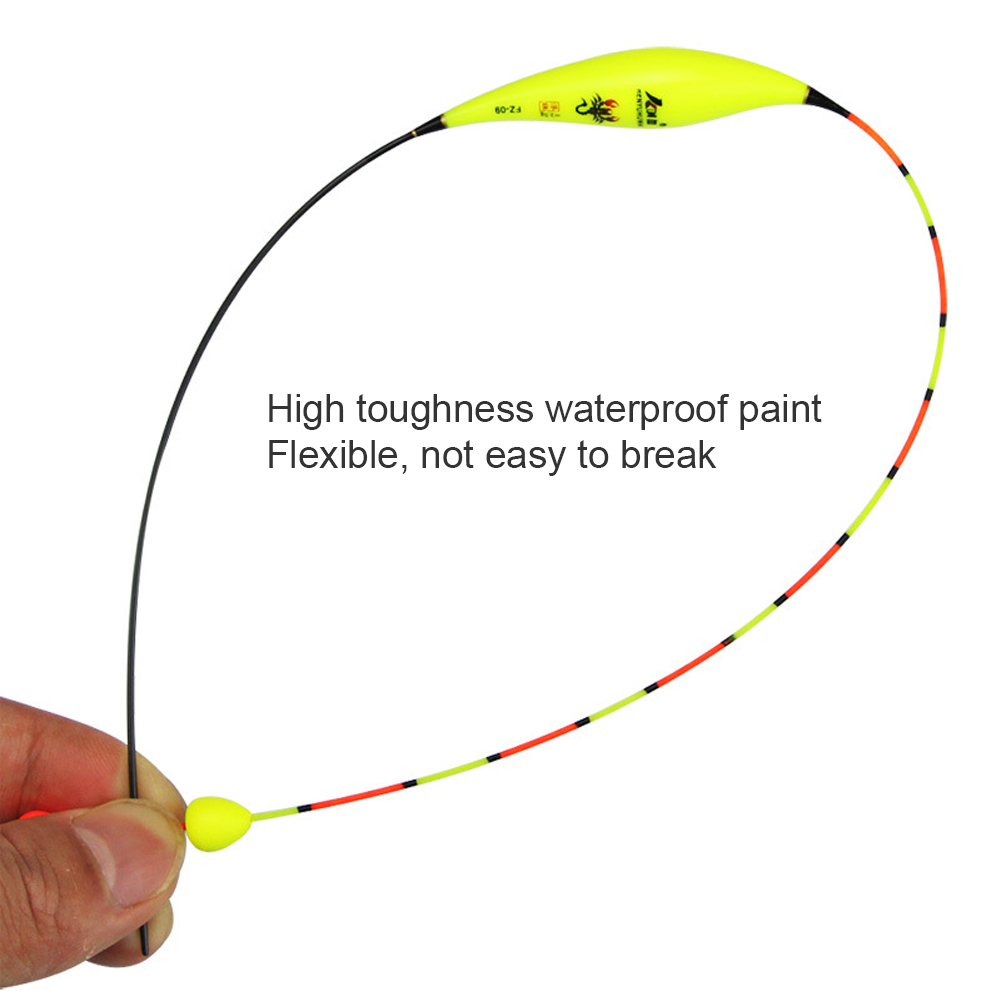 Fishing Floats Nano Gnawing Rolling Ball Tail Buoy Windproof Eye-catching Thick Tail Sensitive Bobber Nearsighted Fishing Tackle