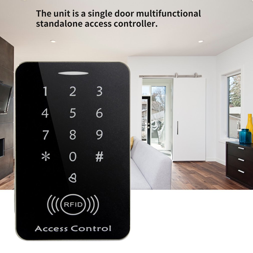 LESHP RFID standalone access control card reader mit digitale tastatur + 10 TK4100 schlüssel für home/wohnung/fabrik sicheres system