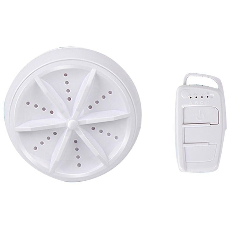 Portable Mini Washing Machine Easy Operation Personal Rotating Turbine Washer Suitable for Travel Home Business Trip: Default Title