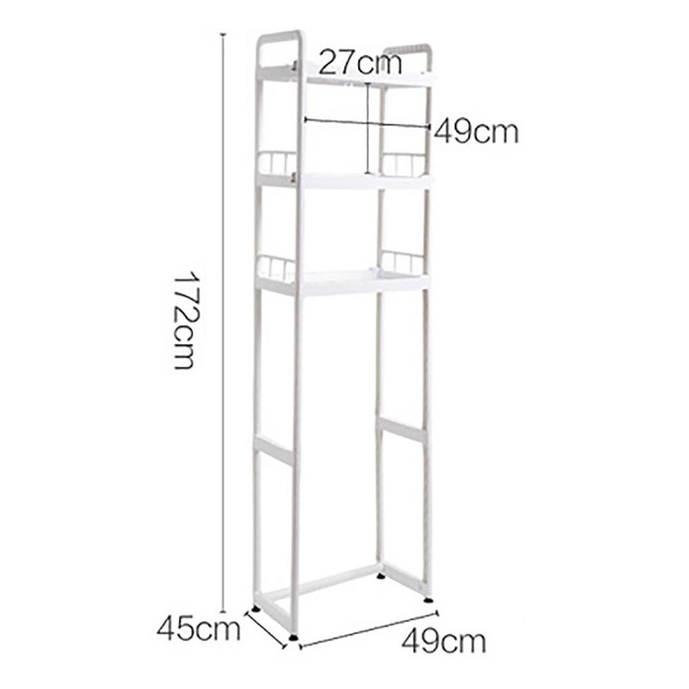 Multi Layers Plastic Toilet Storage Rack Holder Bathroom Corner Shelves Shampoo Holder Shower Shelf Rack Organizer: 3 Layers As Pic