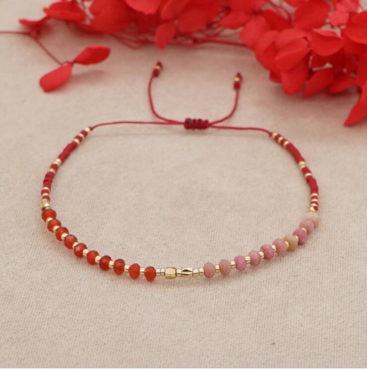 Pulsera de cuentas Miyuki con piedras naturales para mujer, brazalete con abalorios, estilo bohemio, para primavera y verano, 2022: BR0702