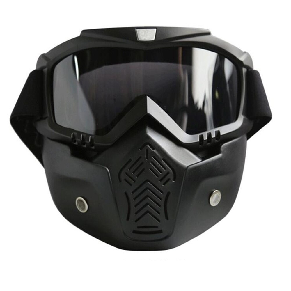 1pc outdoorbrillen masker motor gezichtsmasker afneembaar masker helmbril motorbril voor mannen volwassenen: Zoals weergegeven 1