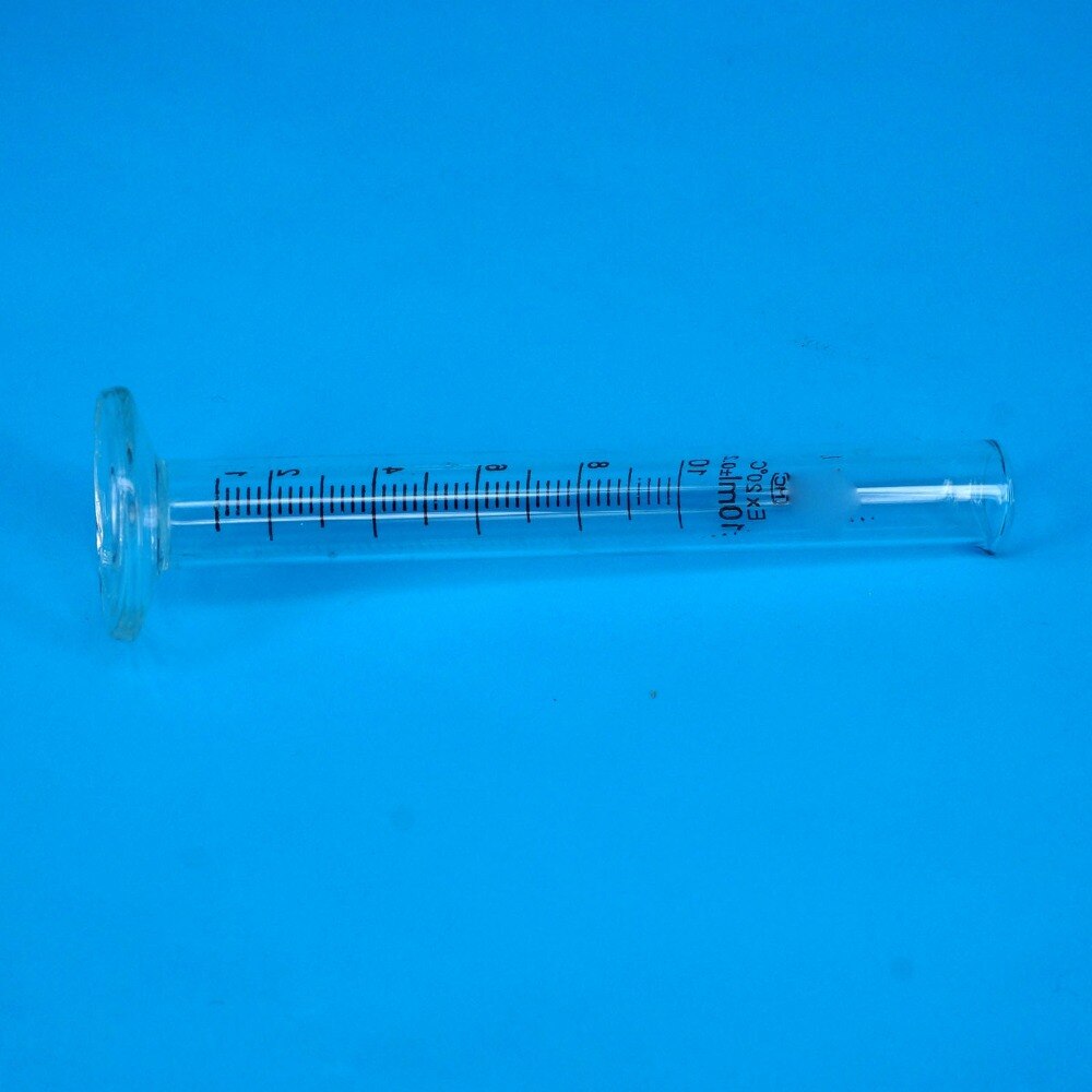 10ml Lab Glass Graduated Measuring Cylinder 110mm Height With Spout Glassware
