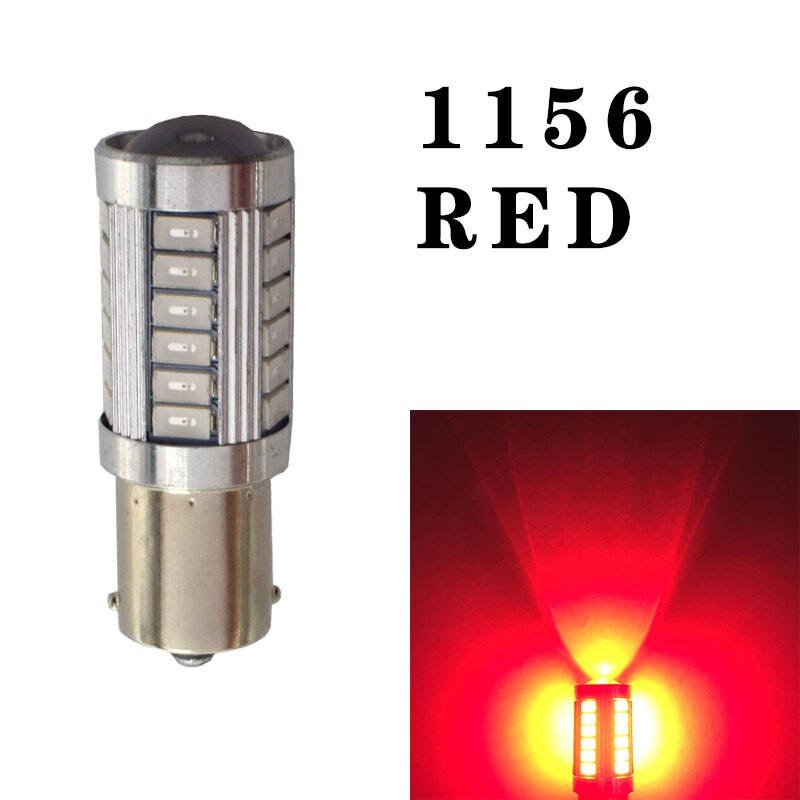 1156 ba15s p21w 1157 p21/5w t20 led automotive tail glödlampa bromsljus bil led backljus varselljus varslar: 1156 röda