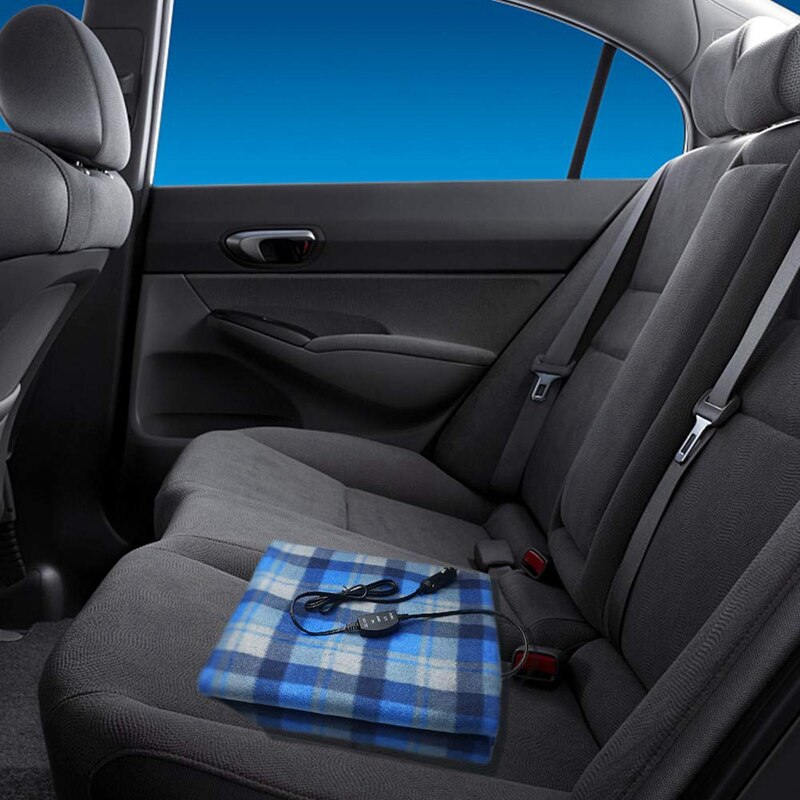 Plaid Elektrische Auto Deken-Verwarmde Dekens 12V met 96 Inch Koord voor Elke Auto Truck SUV Sigarettenaansteker, kantoor, Bumperkleven, Eme