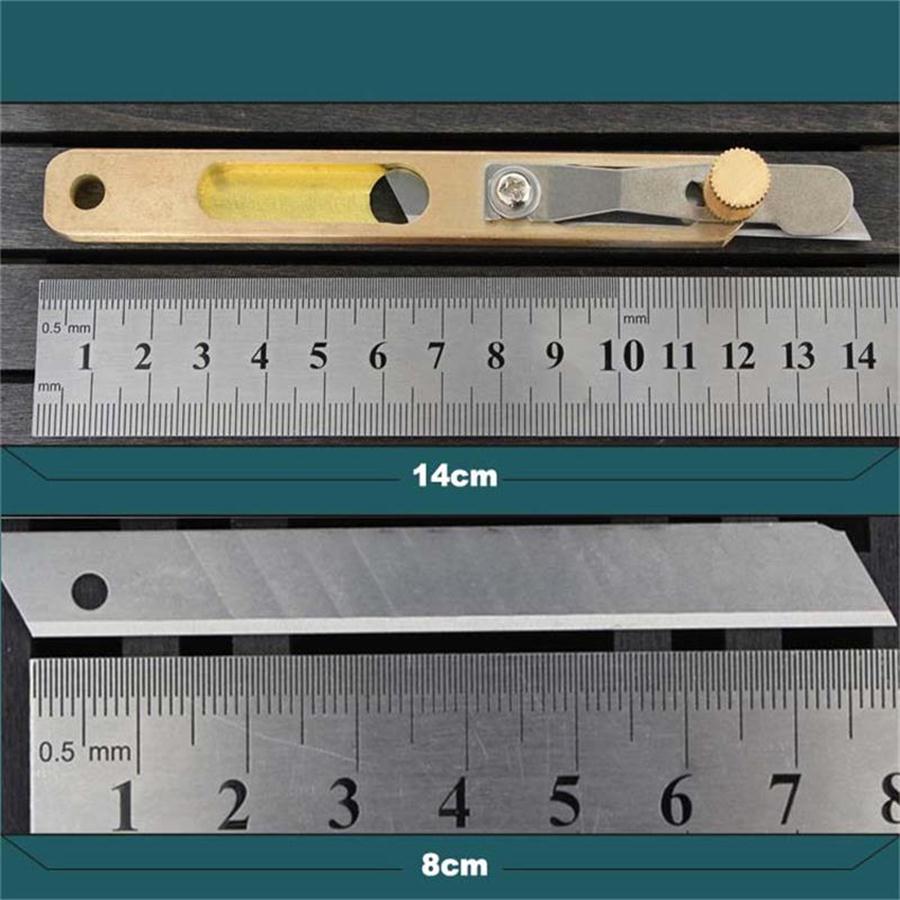 DIY leder handwerk werkzeuge kupfer schneiden messer mit leder klinge tuch Splitter schneiden werkzeug