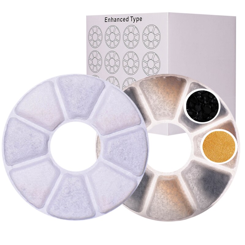 Cat Water Fountain Replacement Filter Pet Activated Carbon Filters Automatic Pet Drinking Fountain Dog Water Dispenser Pack: 12pcs with box