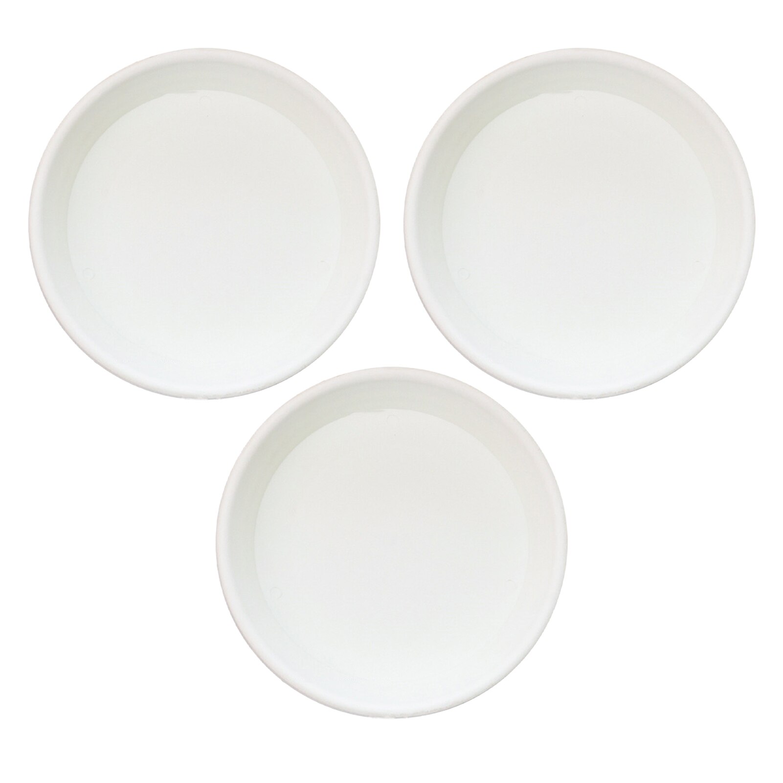 3 stk plante underkop altan havetilbehør rund pp genanvendelig sukkulent vandtæt urtepotte indendørs udendørs container drypbakke: 19.5cm