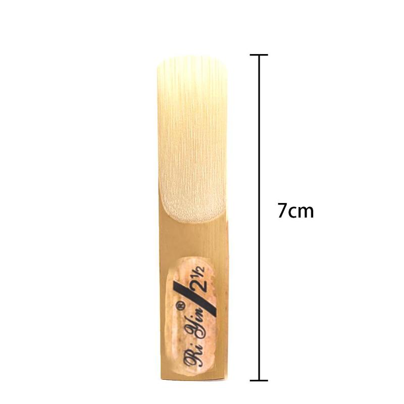 10Pcs Saxophone Reed Alto Saxophone Reed Strength 2.5 No. Natural Reed Acoustic Guitar Music Instrument Parts Accessory