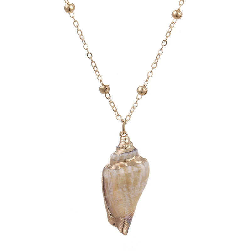 Boho Conch Zeeschelp Ketting voor Vrouwen Mode Gouden Ketting Choker Natuurlijke Shell Hanger Porceleinslak Ketting Vrouwelijke Zomer Sieraden: Style 6