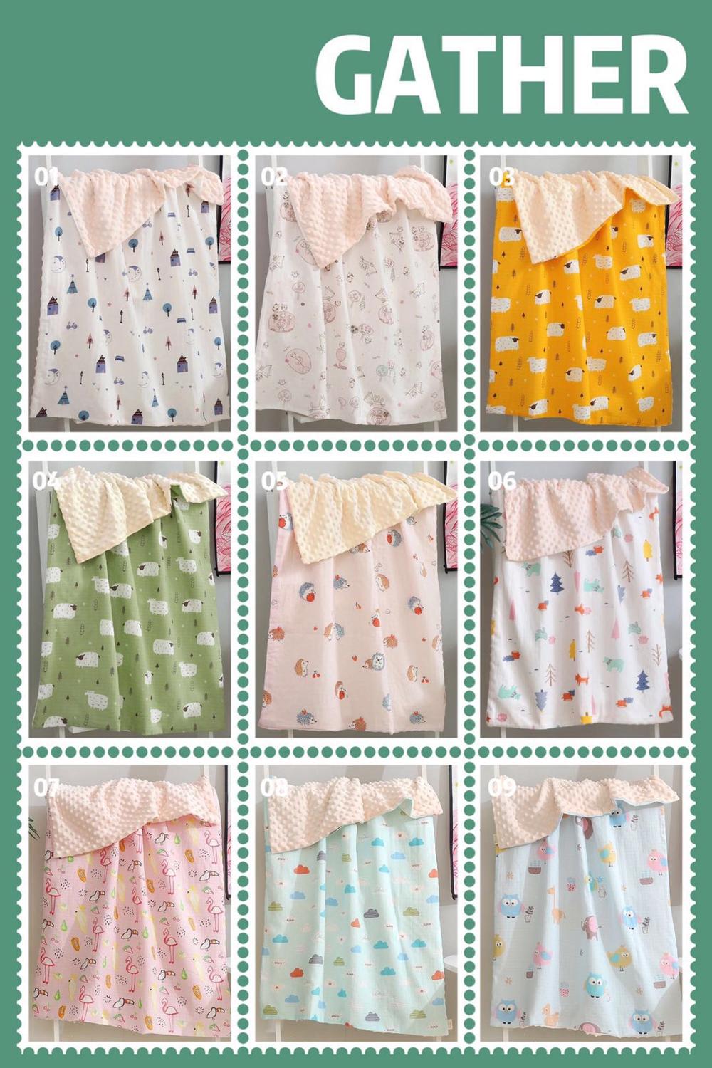 Elinfant – couverture d&#39;emmaillotage en mousseline, 70x110cm, 1 pièce, pour bébé, douce et chaude, lavable, confort,