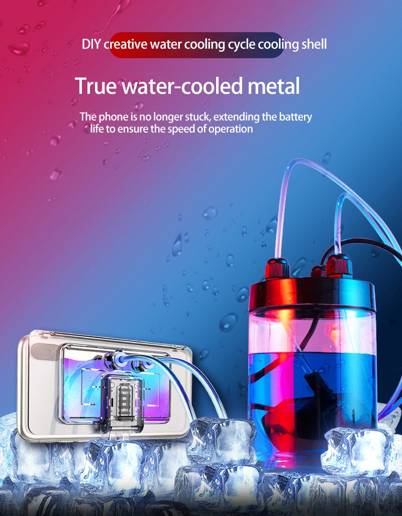 Nuova tecnologia prodotti brevettati radiatore di raffreddamento ad acqua universale per telefono cellulare radiatore portatile regolabile per telefono