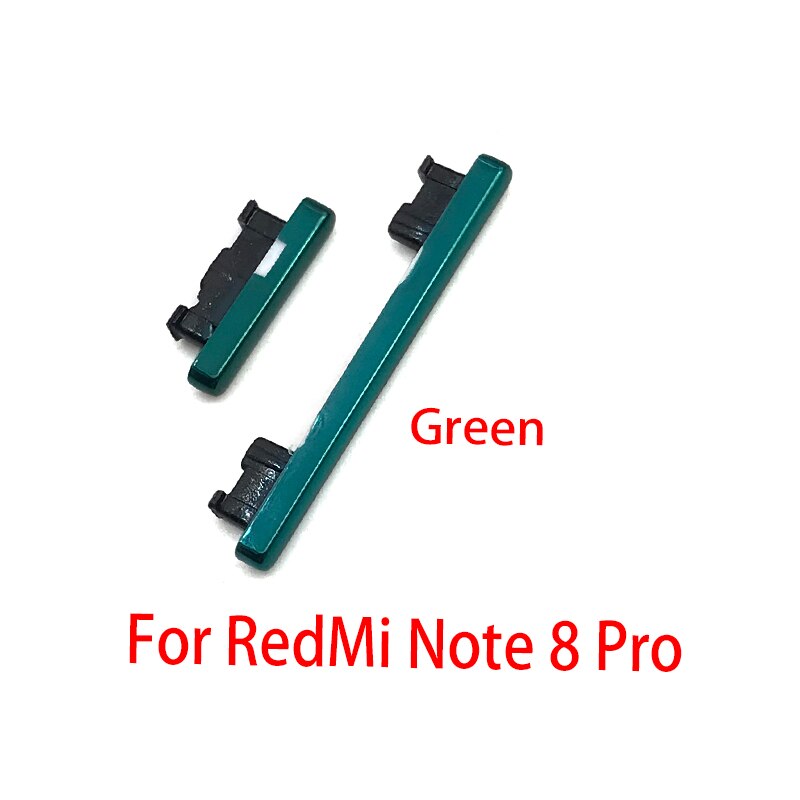 Side Power Key + Volume Button ON OFF Up Down For Xiaomi Redmi Note 8 8T 8 Pro Power Volume Flex Cables Repair Parts: Rose