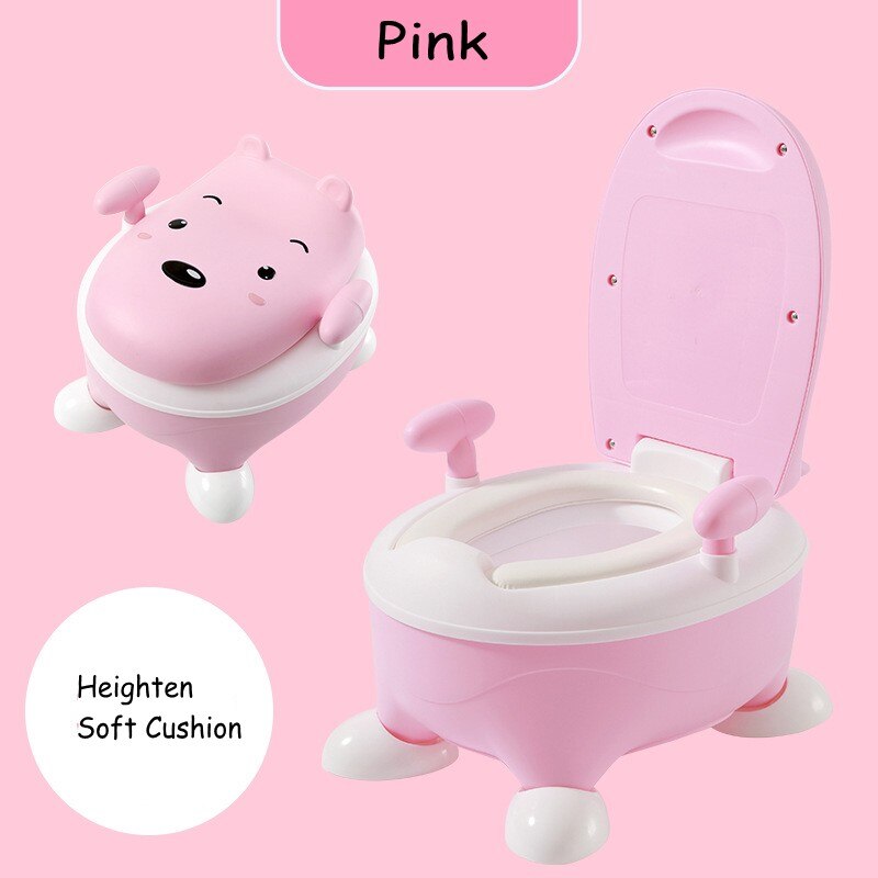 Bonbons couleur bébé infantile siège de toilette grand enfant enfants bébé toilette formation pot urinoirs tiroir Style facile à nettoyer: Pink Heighten Soft