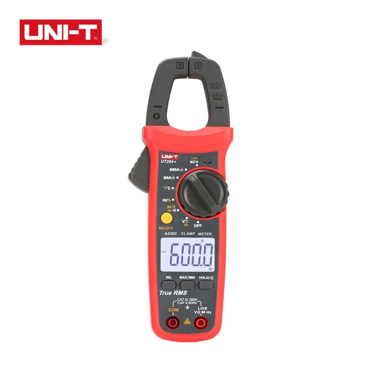 UNI-T UT200A/UT201+/UT202+/UT202A+/UT203+/UT204+ 400-600A digital clamp meter High precision intelligent anti burning true RMS