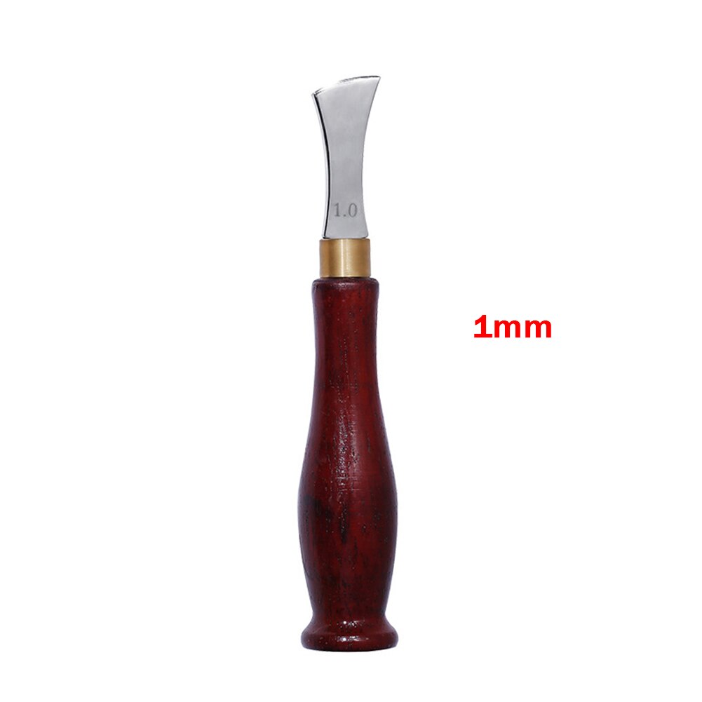 1.0-2.5mm Lederen Boog Rand Sector Ondiepe Groef Randen Koud en Warm Druk Lijn Punch Inbedding Draad Leathercraft gereedschap: 1mm