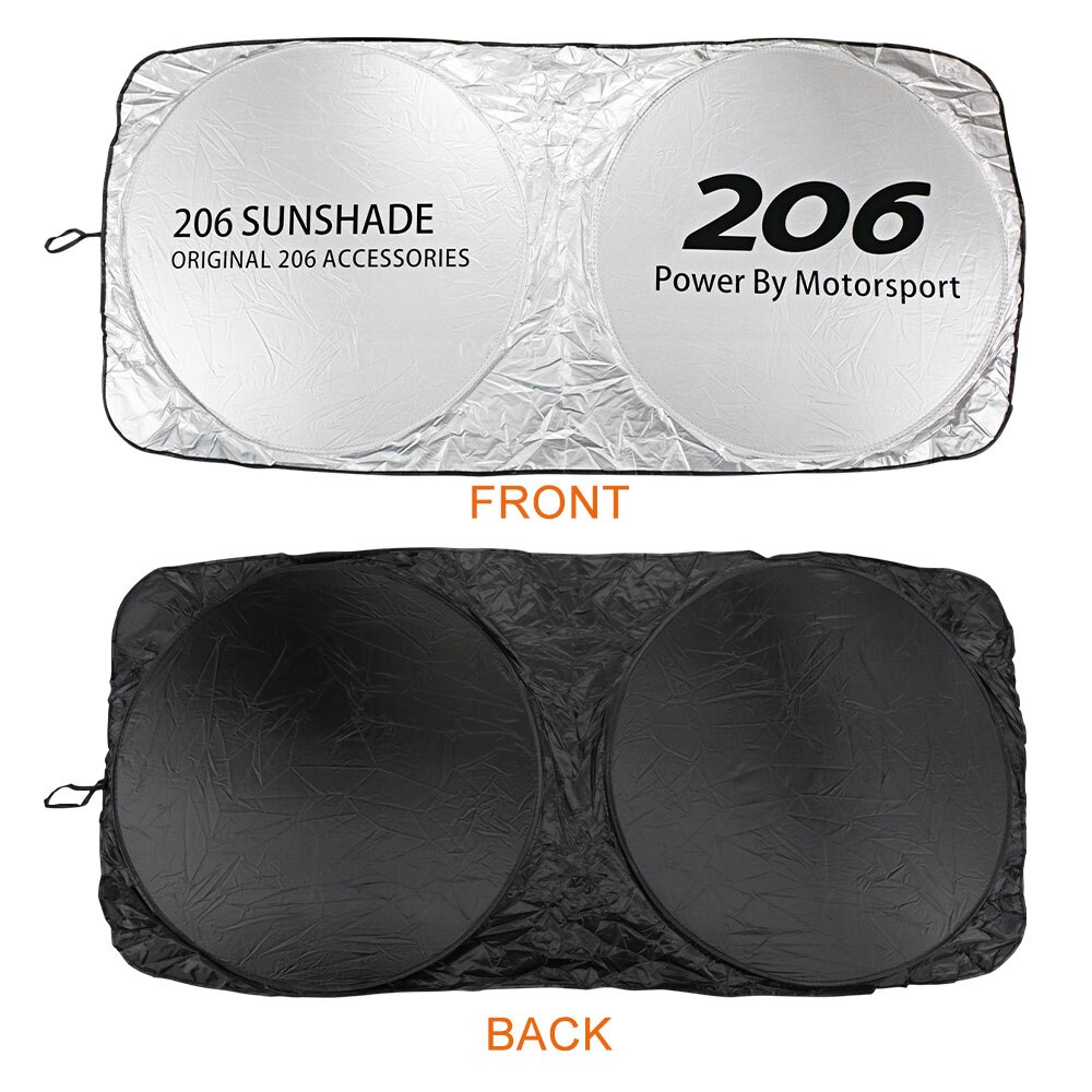 Para Peugeot 107, 108, 206, 207, 208, 306, 307, 308, 407, 408, 508, , 5008 RCZ 301 3008 Rifter parabrisas del coche cubierta para sombrillas Accesorios