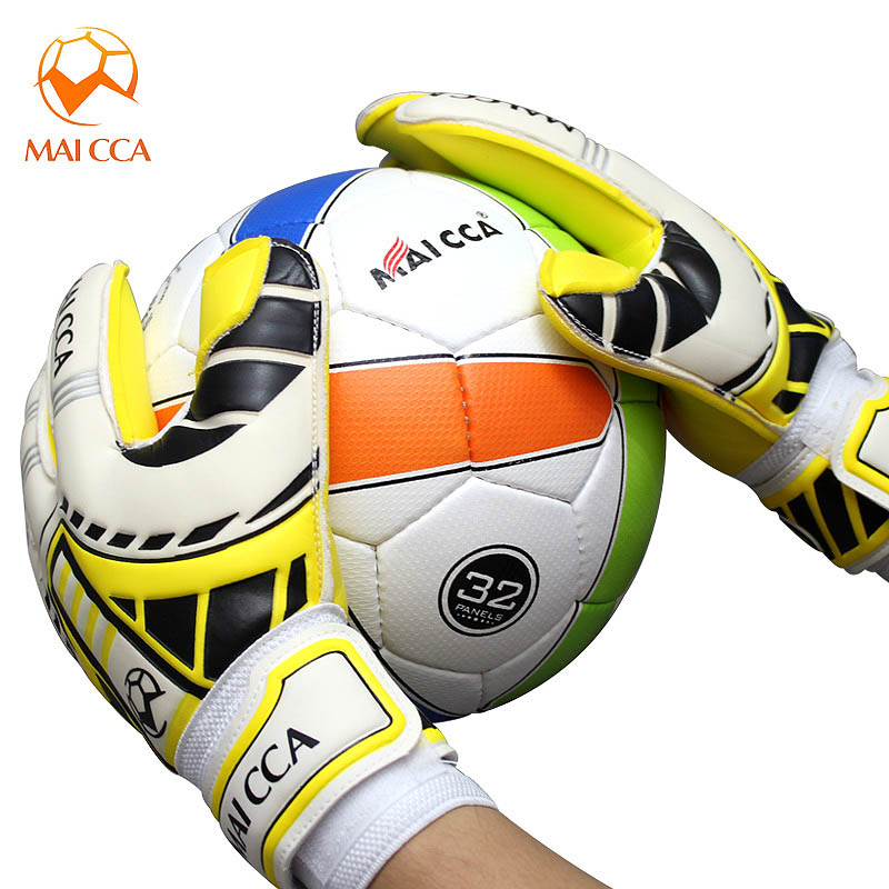 Maicca fodbold målmandshandsker træningshandsker fingerbeskyttelse fodbold fodbold handsker tykkere latex målmand
