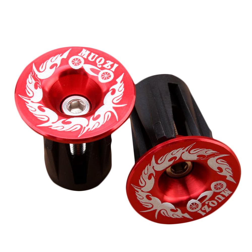 2Stck Fahrrad Bar Ende Stecker Fahrrad Griff Lenker Kappen Aluminium Straße Griff Bar Kappe Ende Stecker Für MTB Fahrrad zubehör: 6