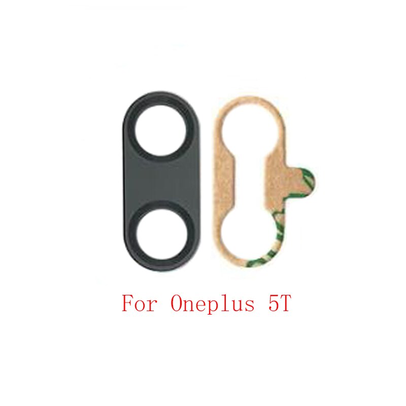 2 stücke Zurück Hinten Kamera Objektiv Glas Für Oneplus 6T 6 5T 5 3T 3 Kamera Glas objektiv Ersatz Reparatur teile: For Oneplus 5T