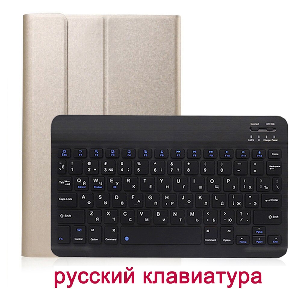 Bluetooth Wireless Keyboard Case Voor Samsung Galaxy Tab S4 10.5 Inch T830 T835 SM-T830 SM-T835 Leather Stand Cover Met Toetsenbord