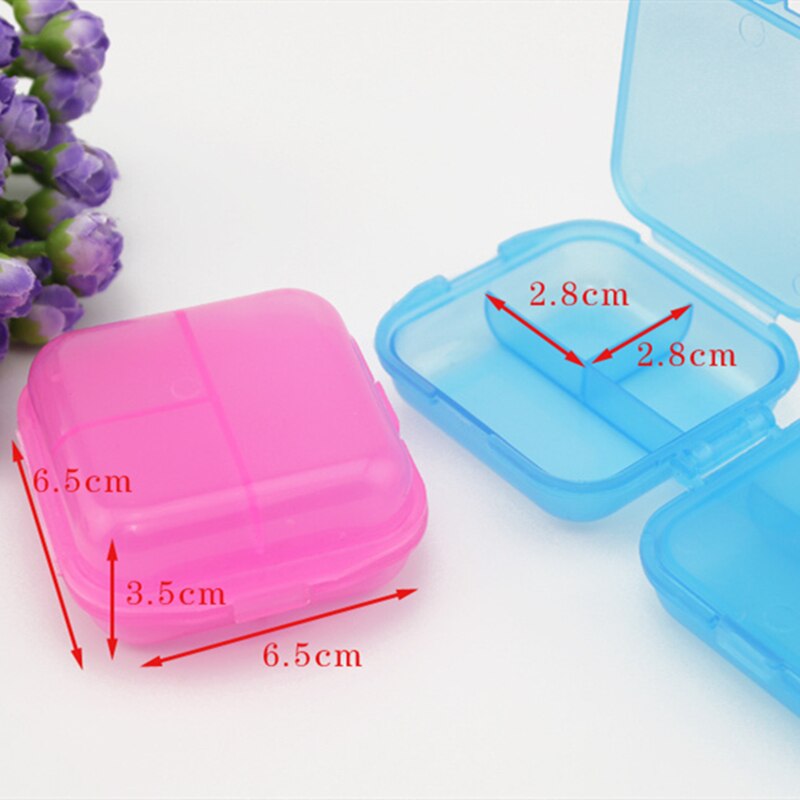 6 Grids Transparent Storage Box Home DIY Jewelry Nail Art Beads Sequin Diamond Receive Case Portable Organizer Two Layers Of Box