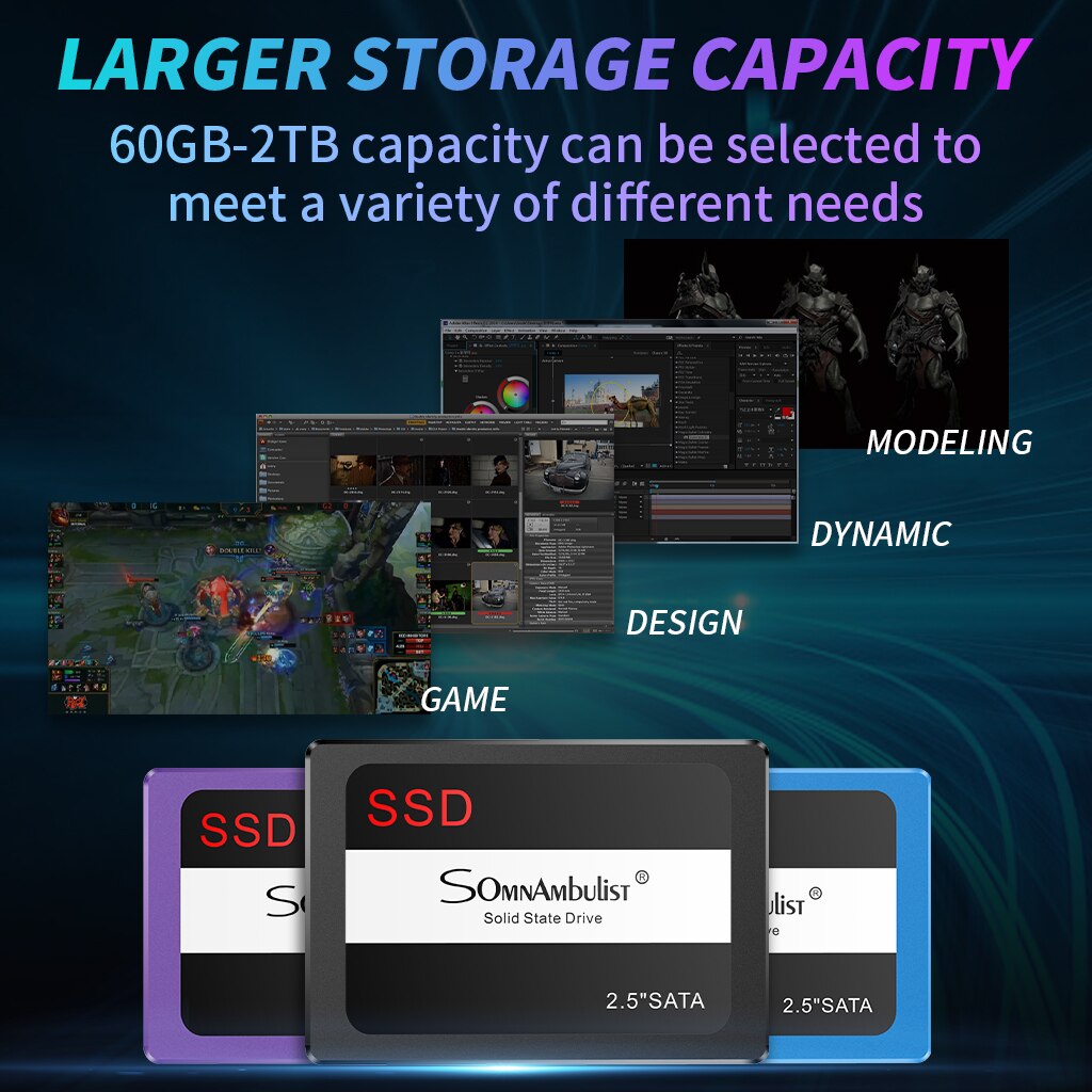2.5 SATA3 60GB 120GB dysk twardy SSD SATA III 240GB SSD 480GB wewnętrzny dysk półprzewodnikowy, odpowiedni do wewnętrznego przenośnego pulpitu