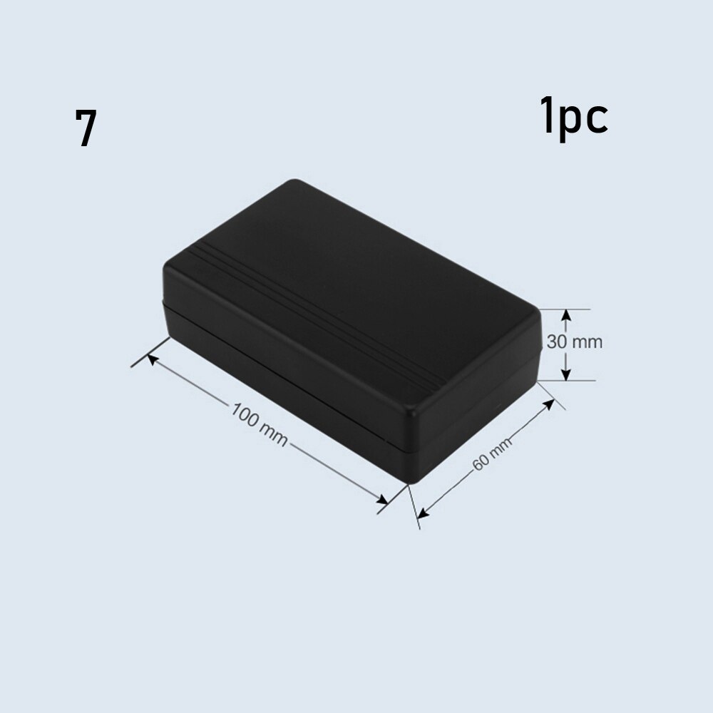 22 Sizes Project Electronic Project Box ABS Plastic Waterproof Cover Instrument Case Enclosure Boxes 8 Sizes: black 100x60x30mm