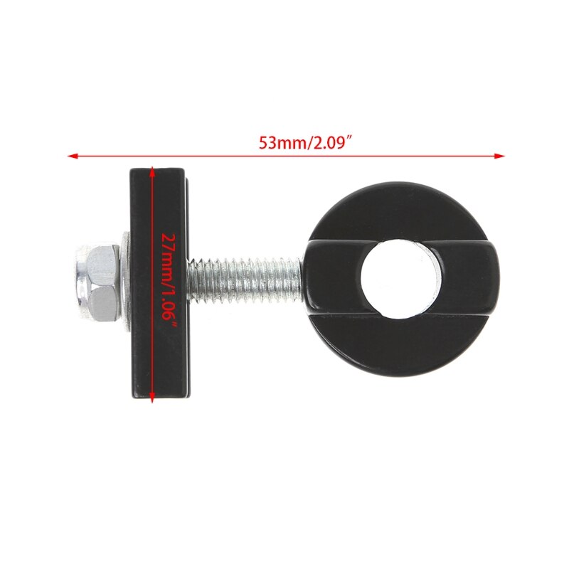 Ajustador de cadena de bicicleta, sujetador de tensor, Perno de aleación de aluminio para BMX Fixie, W8EE
