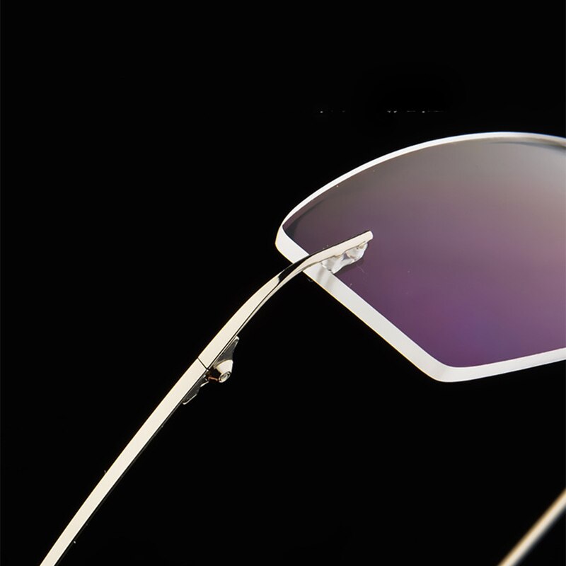 Spectacle Frame Eyeglasses Men Women Rimless Computer Optical Female Male Transparent Clear Lens Glasses Frame QF246