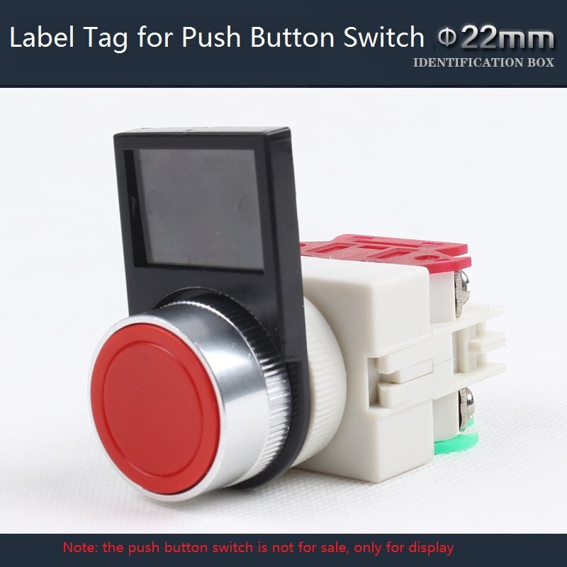 1 Name Label for 22mm Flush Button Switch Plastic Label Tag for Push Button Switch