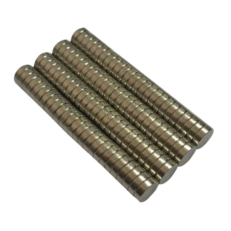 100 Stuks Zeldzame Sterke Aarde Neodymium Art Craft Magneet Disc Magneten Dia. 6 Mm X 2 Mm N50