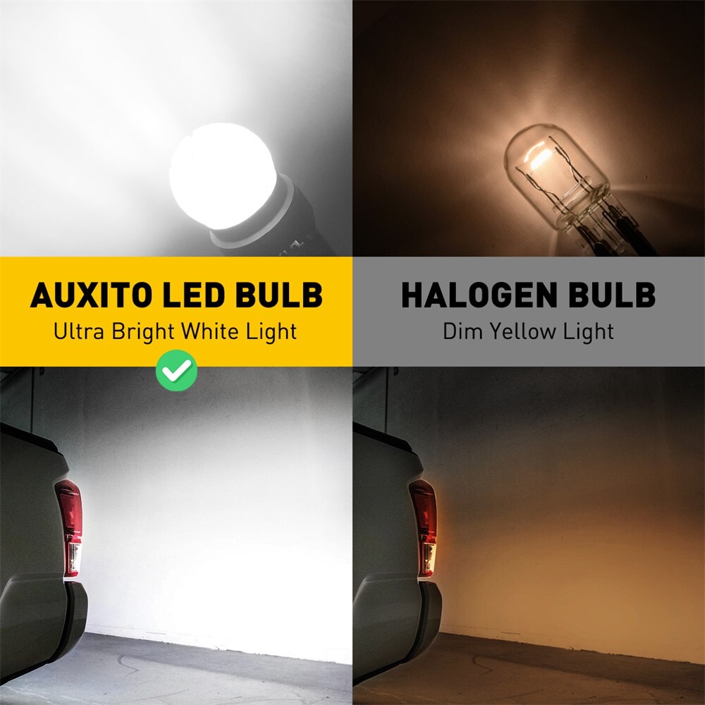 AUXITO 2 pièces T20 7443 LED ampoule W21W W21/5W lampe à LED pour Lada voiture feux de jour feu de stationnement inversé DRL 6000K xénon blanc
