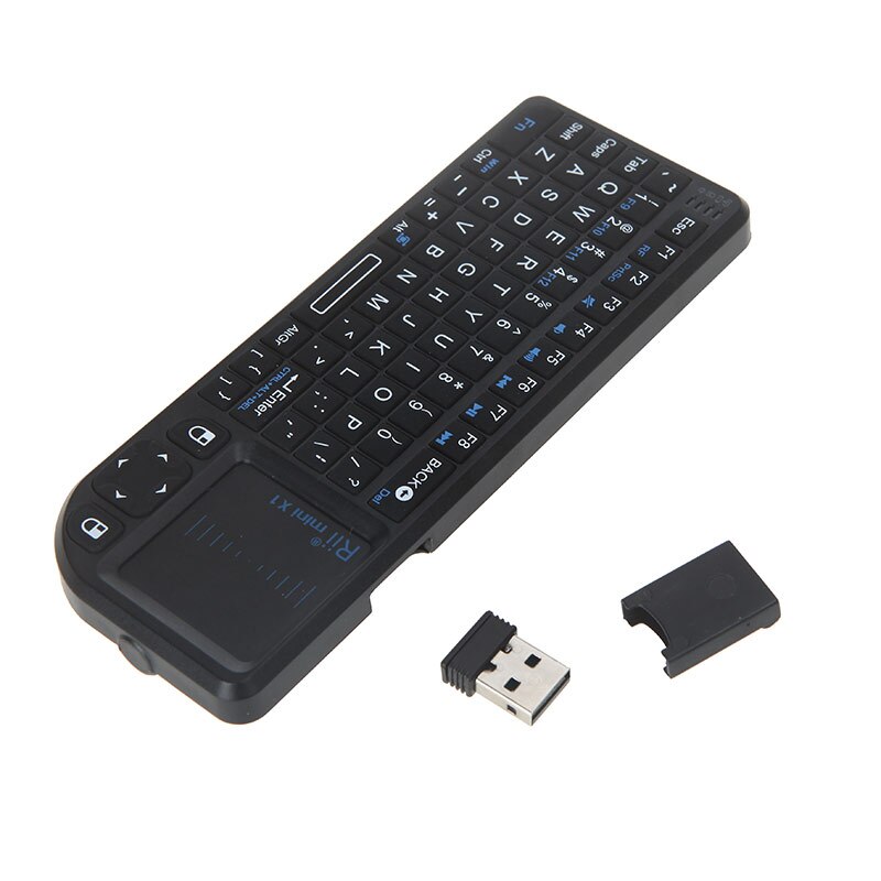 Rii Mini X1 Handheld 2,4G kabellos Tastatur Touchpad Maus Mäbenutzen Spielen Tastatur für Laptop PC Notizbuch Clever TV Android TV Kasten