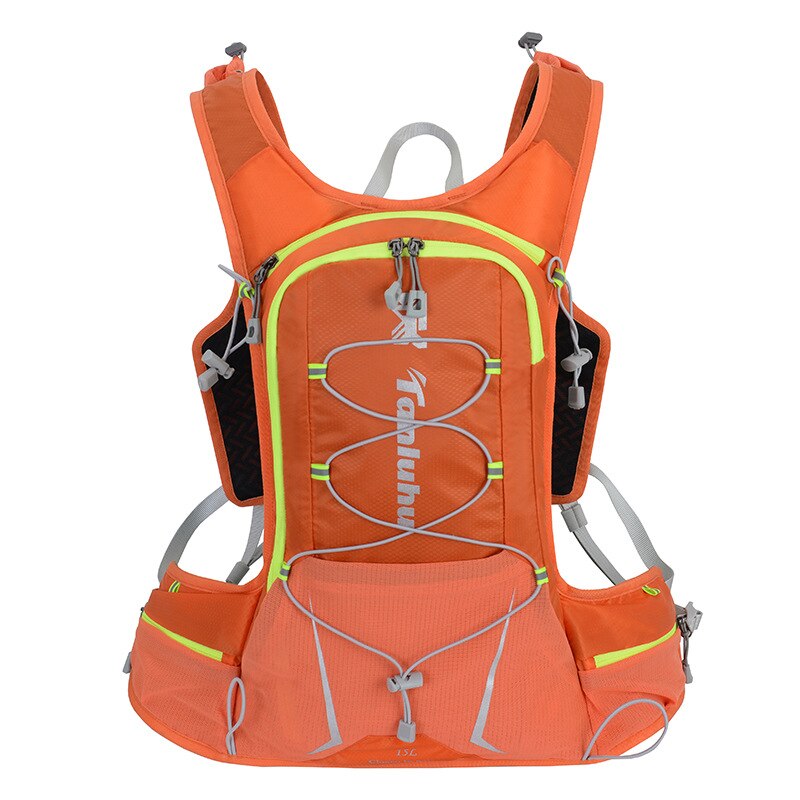 15L Outdoor Fietsen Hardlopen Rugzak Mannen Vrouwen Water Rugzak Ultra Licht Fietsen Ademende Cross Country Marathon: Orange
