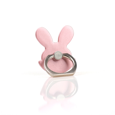 Finger Ring Mobile Phone Smartphone Stand Holder For iPhone X 8 7 6 6S Plus 5S Smart Phone IPAD MP3 Car Mount Stand For Samsung: Pink Rabbit