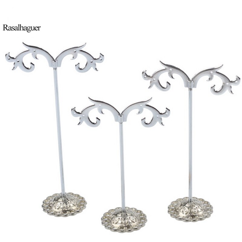 Silver Colors 3 pcs/Lot Jewelry Display Metal Earring Holder Display Crystal Jewelry Earring Display Stand 4 Options